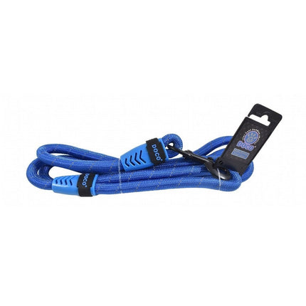 DOCO Dog Doco Blue Reflective Rope Dog Leash 180 IN 1.3 cm