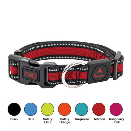 DOCO Dog DOCO® Breathable Mesh Dog Collar Athletica Dual Layer Reflective Padded Collar Size Medium 2.5 × 35–48 cm
