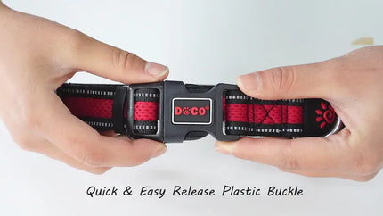 DOCO Dog DOCO® Breathable Mesh Dog Collar Athletica Dual Layer Reflective Padded Collar Size Medium 2.5 × 35–48 cm