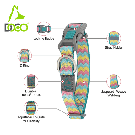 DOCO Dog DOCO® Jacquard Weave Collar D31 Medium
