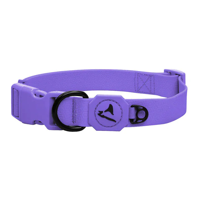 DOCO dog DOCO® Jelly Bean Waterproof Odor-Free Dog Collar Size Small 1.5 × 27-37 cm Wisteria