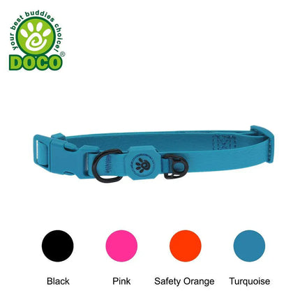 Doco Dog DOCO® Jelly Nylon small mint green Dog Collar 1.5 in 27 to 37 cm