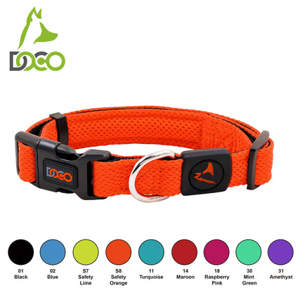 DOCO Dog DOCO Large Black Mesh Dog Collar  46 to 66 in 3.2cm