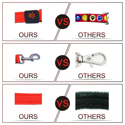 DOCO Dog DOCO Large red Mesh Dog Leash 150 in 2.5 cm