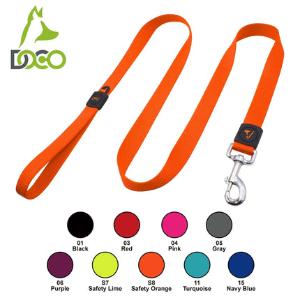 DOCO Dog DOCO Large Red Nylon Dog Leash 180 in 2.5 cm