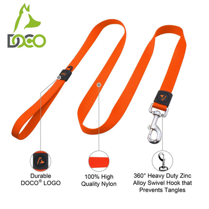 DOCO Dog DOCO Large Red Nylon Dog Leash 180 in 2.5 cm