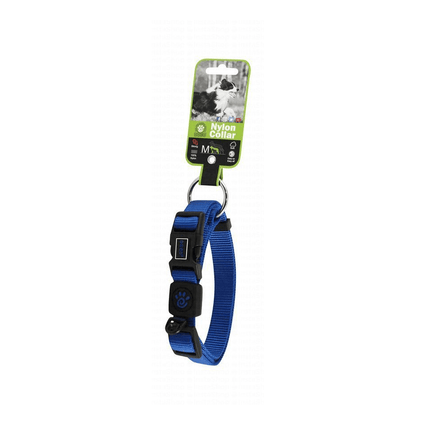 DOCO Dog Doco Medium Blue Nylon Dog Collar 35 to 51 in 2cm
