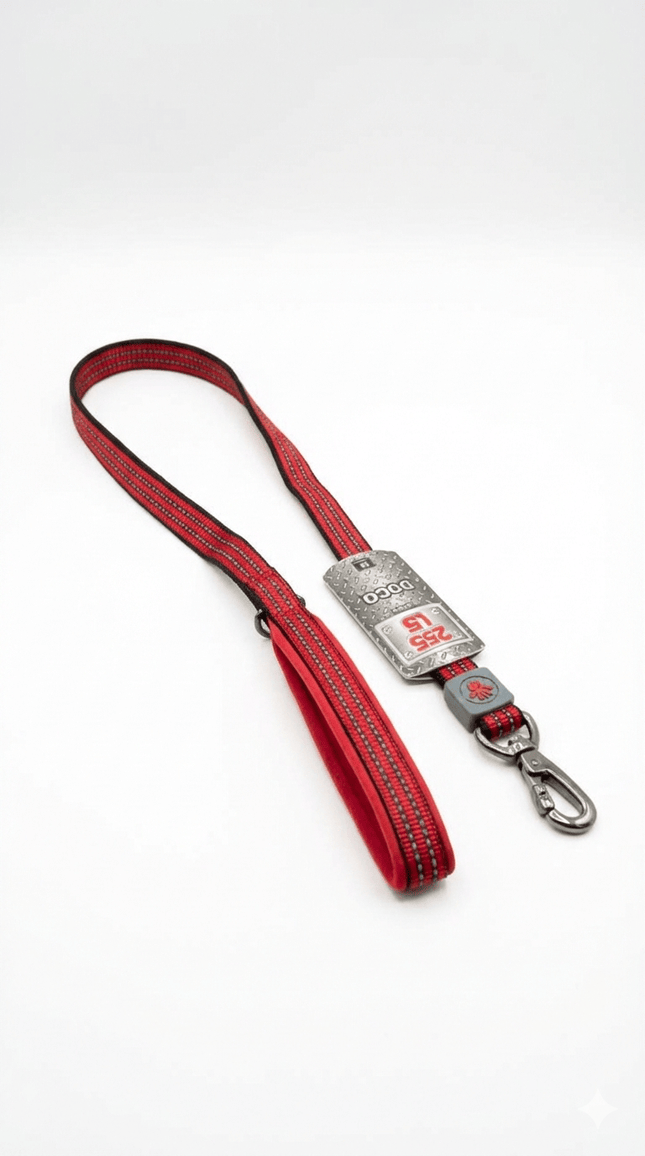 DOCO Dog Doco Medium Dog Leash 120 in 2.0 cm Red