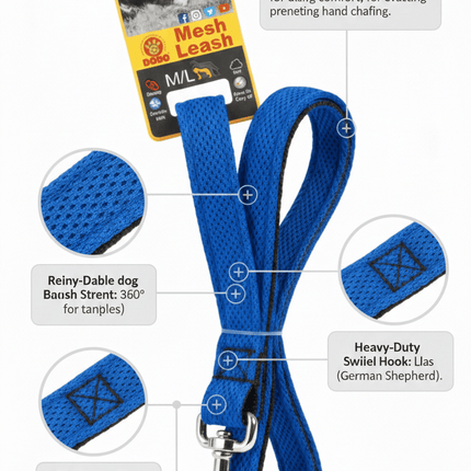 DOCO Dog Doco Medium to Large Dog Leash 150 in 2.5 cm