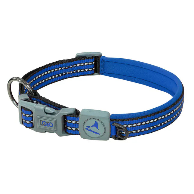 Doco Dog DOCO® O-Ring Nylon Medium Blue Dog Collar 44 to 55 in 2cm
