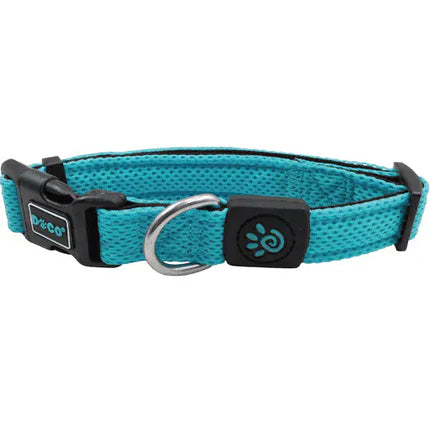 DOCO Dog DOCO Puff Small Neon Turquoise Mesh Dog Collar 27 to 37 in 2cm