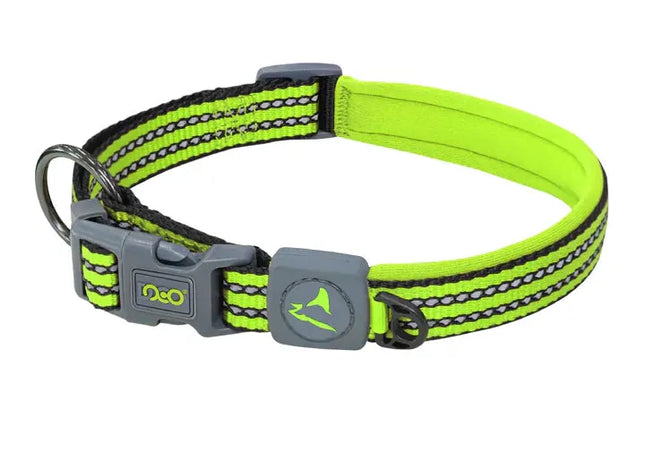 DOCO Dog DOCO® Reflective D-Ring Security Dog Collar High Visibility Safety Catch Nylon Collar Size XL 2.5 × 63–70 cm