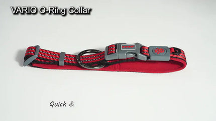 DOCO Dog DOCO® Reflective D-Ring Security Dog Collar High Visibility Safety Catch Nylon Collar Size XL 2.5 × 63–70 cm
