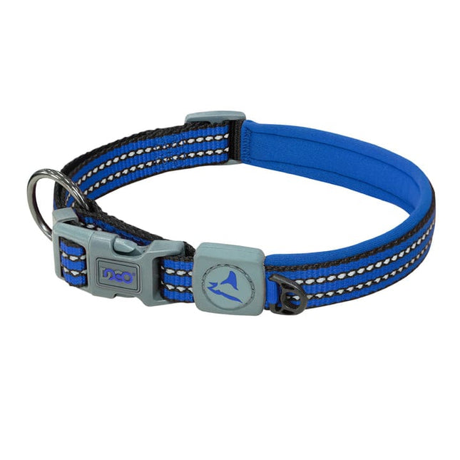 DOCO dog DOCO® Reflective O-Ring Security Dog Collar High-Visibility Safety Catch Nylon Collar Size L 2.5 × 53–64 cm Navy Blue