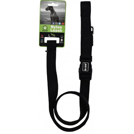 DOCO Dog Doco Signature Large Black Nylon Dog Leash 180cm