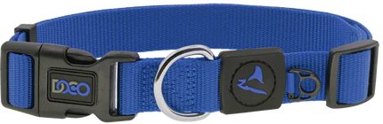 DOCO Dog Doco Small Blue Nylon Dog Collar 25 to 40 in 1.5cm