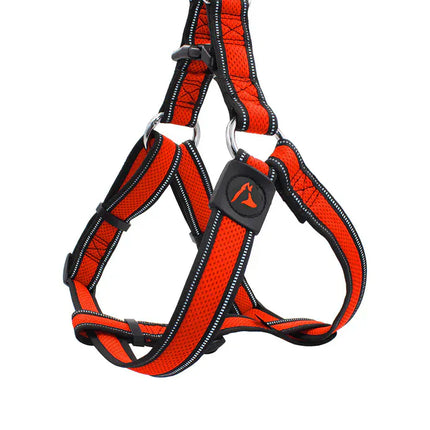 DOCO Dog DOCO Small Gray and Red Mesh Dog Harness 43 to 59 in 2cm