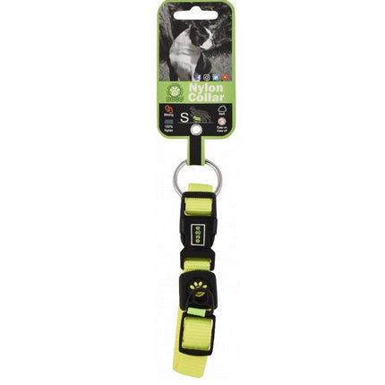 DOCO Dog Doco Small Green Nylon Dog Collar 25 to 40 in 1.5cm