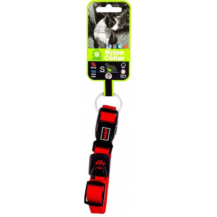 DOCO Dog Doco Small Red Nylon Dog Collar 25 to 40 in 1.5cm