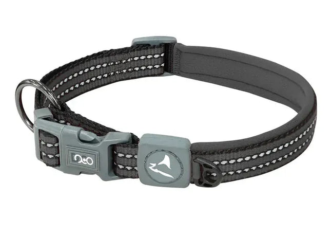 DOCO Dog DOCO® VARIO O-Ring Nylon Dog Collar with Reflective Stitching Size M 1.5 × 39 - 44 Cm
