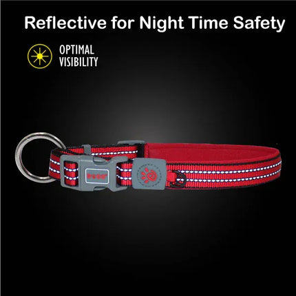 DOCO Dog Doco Vario O-Ring Nylon Dog Collar with Reflective Stitching Small 44 to 39 in 1.5 cm