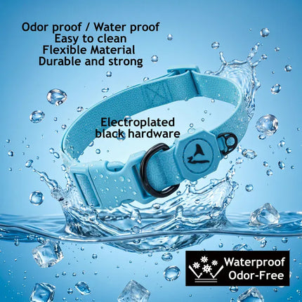 DOCO dog DOCO® Waterproof Odor-Free Dog Collar Jelly Bean Easy-Clean Adventure Collar Size M 2.0× 34– 52cm Black