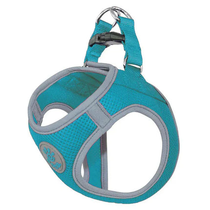 DOCO Dog DOCO XL Turquoise and Gray Reflective Net Mesh Harness 52-56cm