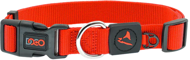 DOCO Dog DOCO XS Orange Nylon Dog Collar  15 to 25 in 1cm
