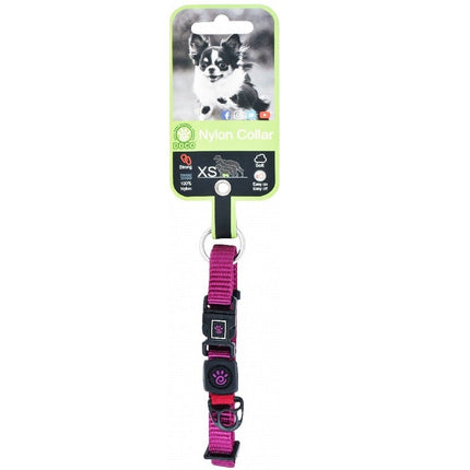DOCO Dog Doco XS Purple Nylon Dog Collar 15 to 25 in 1cm