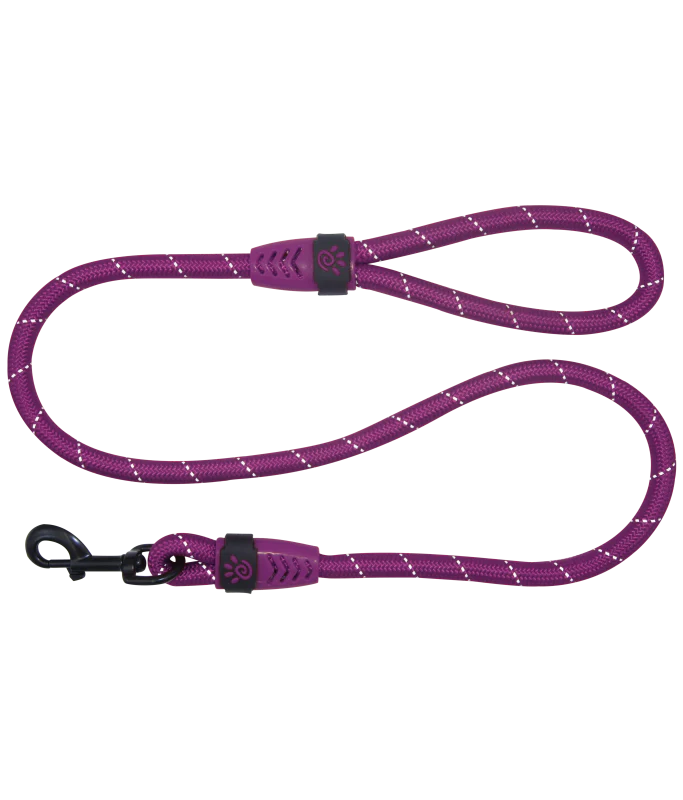 Doco Purple Reflective Rope Dog Leash 180 in 1.3cm