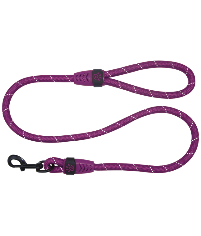 Doco Purple Reflective Rope Dog Leash 180 in 1.3cm