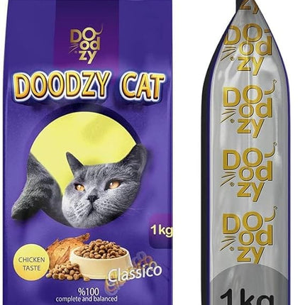 Doodzy Cat DoOdzy Cat Classico Chicken Taste Dry Food 1kg