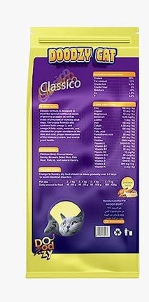 Doodzy Cat DoOdzy Cat Classico Chicken Taste Dry Food 1kg