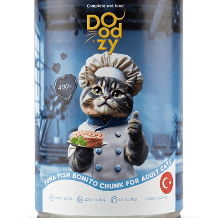 Doodzy Cat Doodzy Tuna And Bonito Chunks Wet Cat Food 400g
