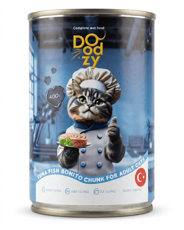 Doodzy Cat Doodzy Tuna And Bonito Chunks Wet Cat Food 400g