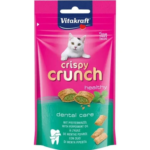 Vitakraft Crispy Crunch Cat Treats with Peppermint Oil 60 gr