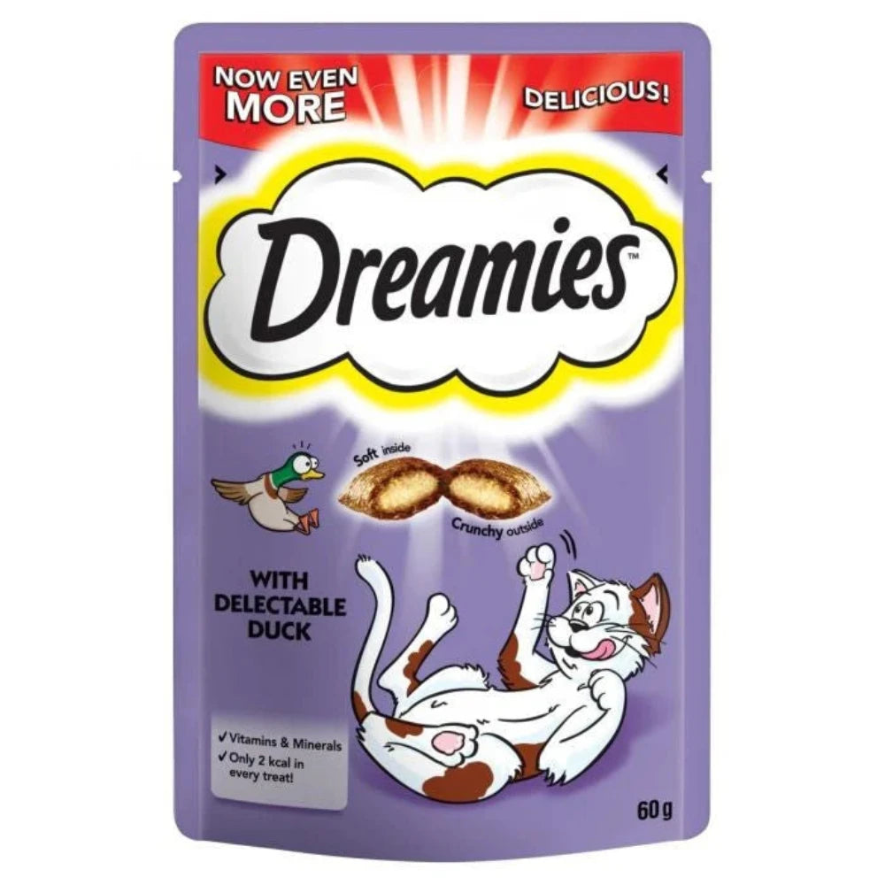 DREAMIES Cat Treat Biscuits with Duck 60 gr