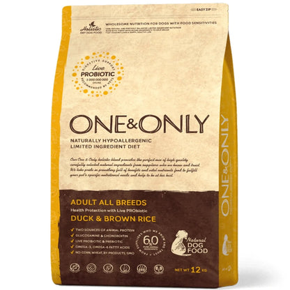 One And Only dry food for Adult Dogs with Duck and rice 12 kg