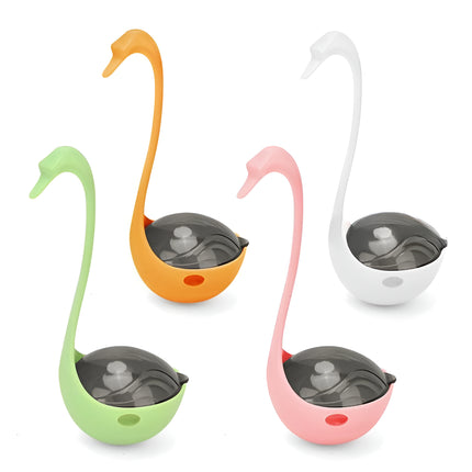 Treat dispenser with laser toy for cats