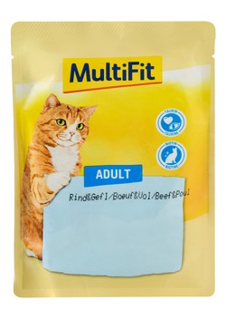 MultiFit Wet Food with Beef and Poultry for Adult Cats 100 gr