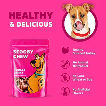 Scooby Chew Turkey Jerky  Dog Treats 120 gr