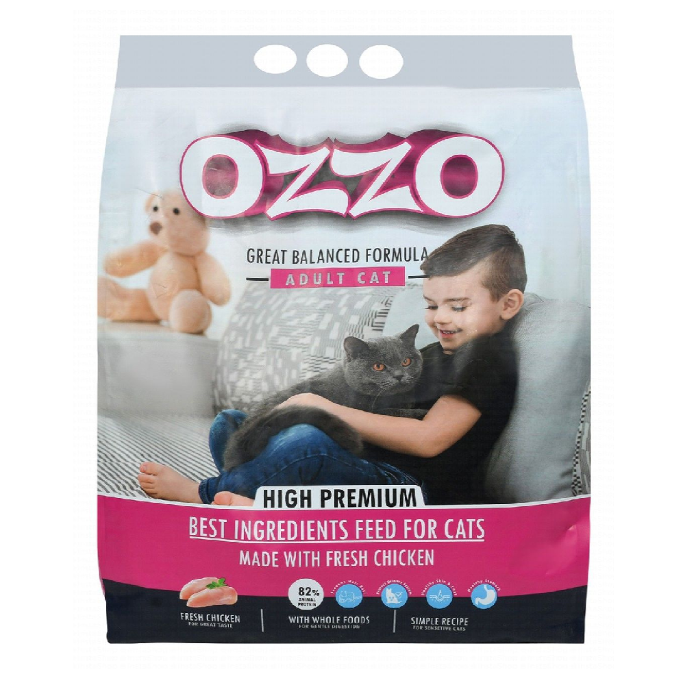 Ozzo Dry Food with Chicken for Sensitive Adult Cats 10 kg