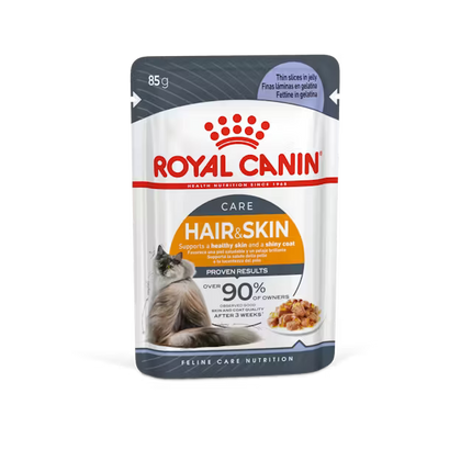 Royal Canin Hair and Skin Care Wet Food Slices in Jelly for Adult Cats 85 gr