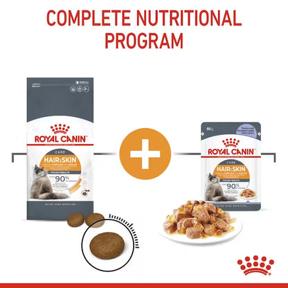 Royal Canin Hair and Skin Care Wet Food Slices in Jelly for Adult Cats 85 gr
