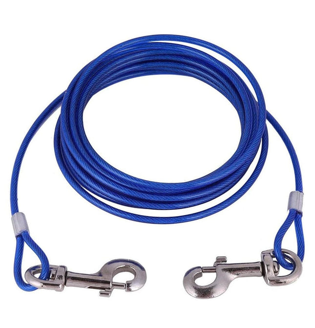 Fdit Dog Dog Fdit Dog Leash Rope Heavy Duty Chew-Proof Long Steel Wire Pet Safety Cable Rope 5mm 3m