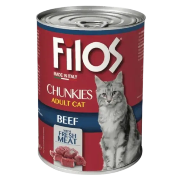 Filos Cat Filos Chunkies Beef For Adult Cats 405g