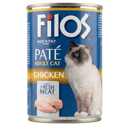 Filos Cat Filos Paté Adult Cat Food Chicken with Fresh Meat 400g