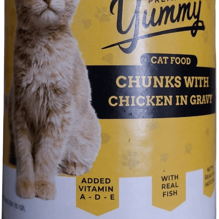 Filos Cat Yummy Cat Wet Food Adult Chicken in Gravy  Can 400g
