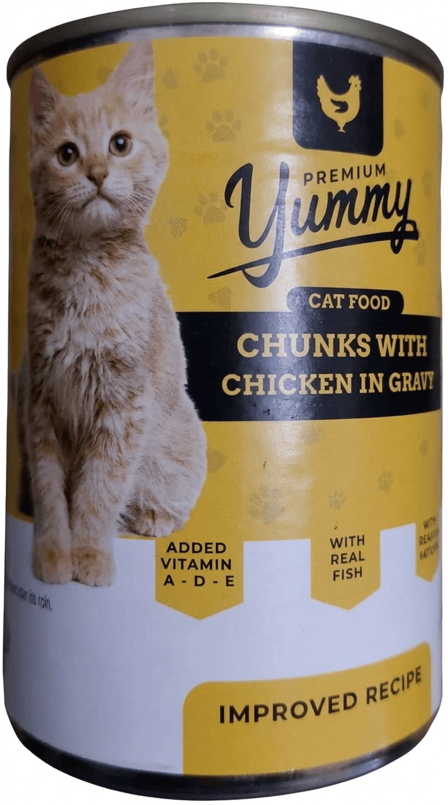 Filos Cat Yummy Cat Wet Food Adult Chicken in Gravy  Can 400g