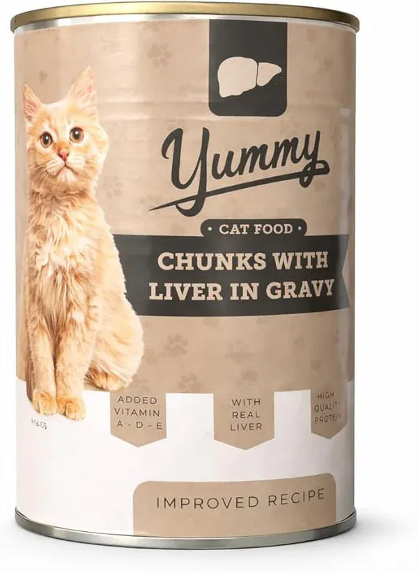 Filos Cat Yummy Cat Wet Food Adult Liver in Gravy Can 400g